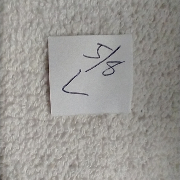 Silvertone button post earrings - Picture 3 of 3